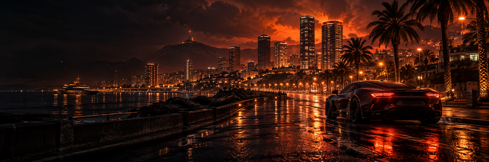 Ignite Roleplay City aan de kust bij nacht